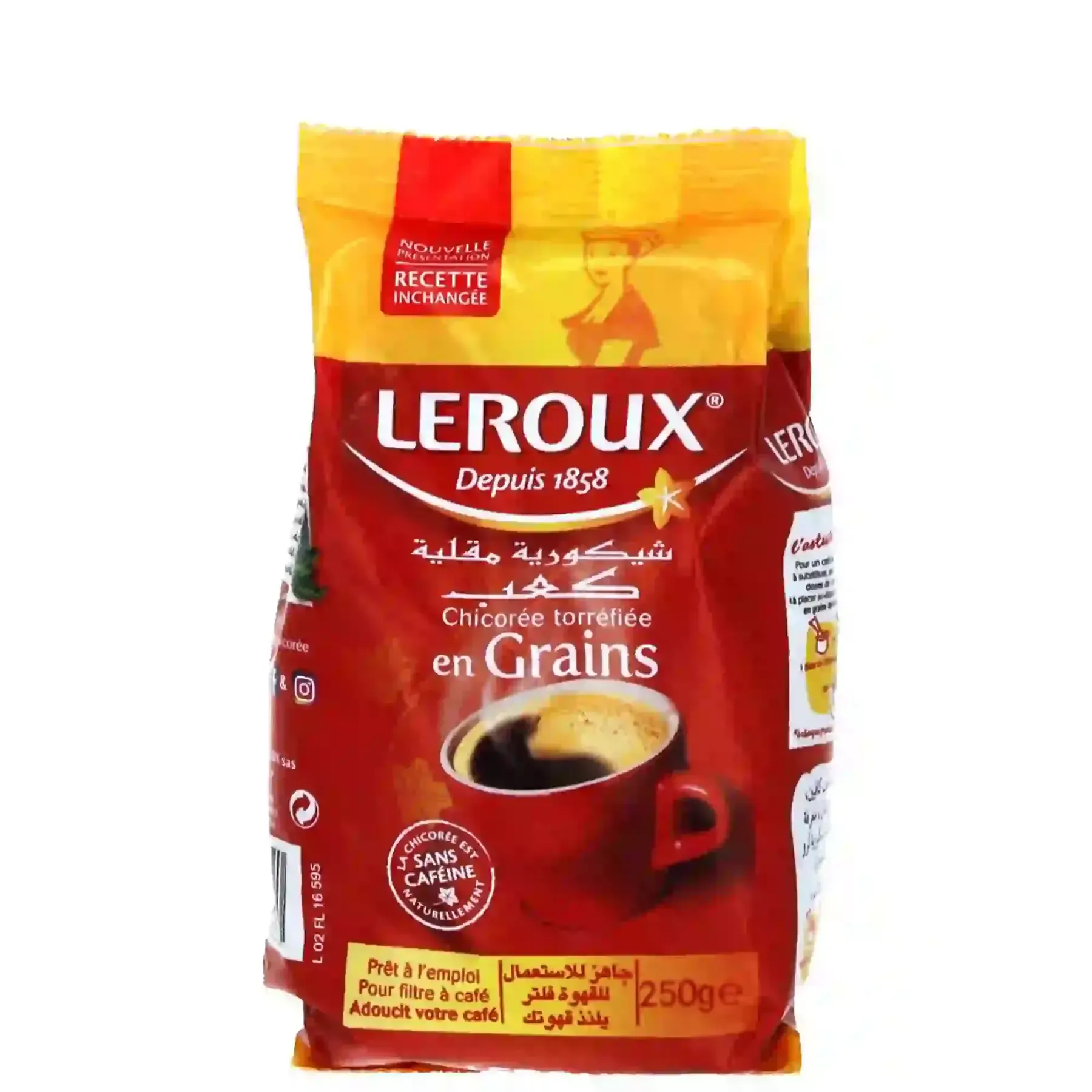 Café en grains chicorée torréfiée