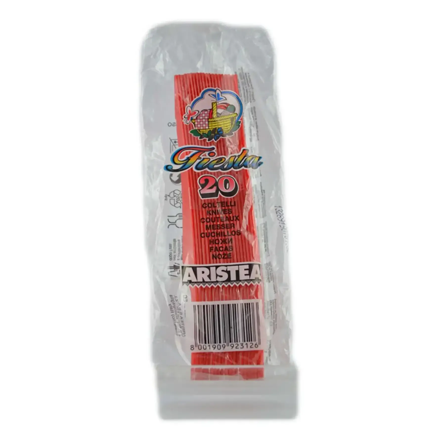 Couteau en plastique rouge Fiesta
